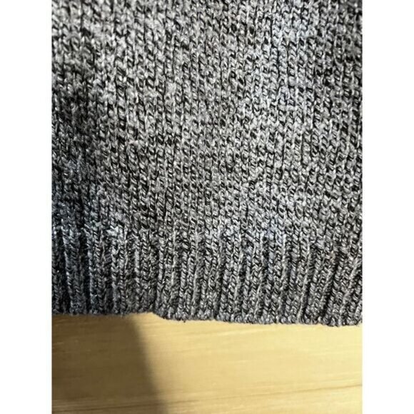 Karen Scott Gray‎ Knit Wool Sweater Long Sleeve Collared Medium - Picture 4 of 6
